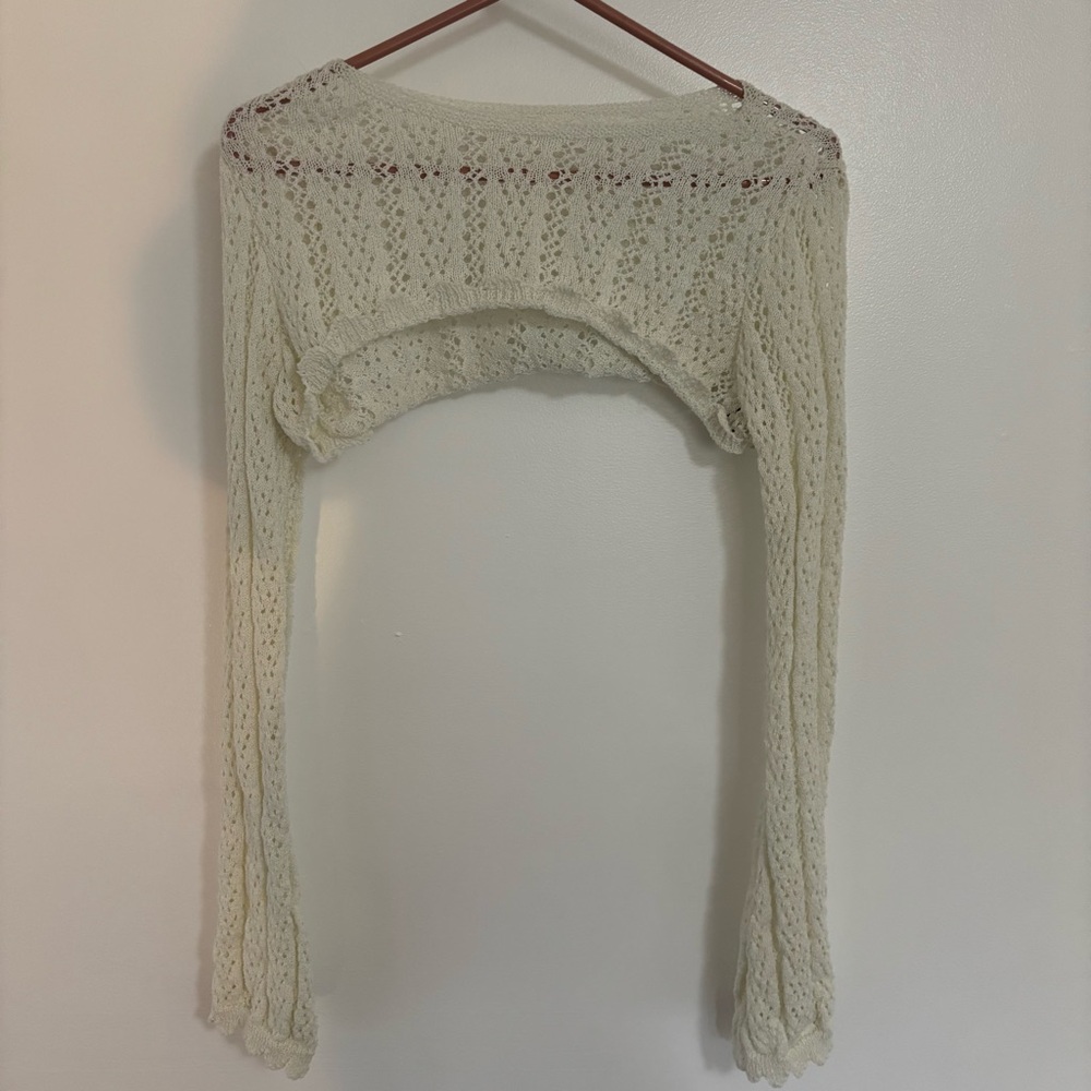 Cream Knit Shrug